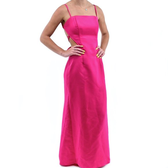JESSICA McCLINTOCK For GUNNE SAX Fuchsia Maxi #XX8 - Picture 1 of 10